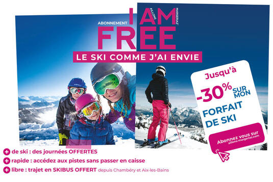 I AM FREE : l'abonnement façon télépéage  pour skier en toute liberté !