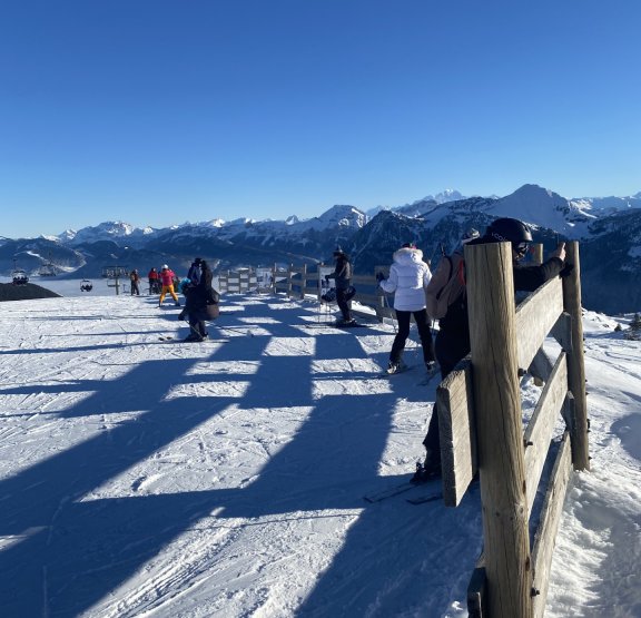 Photo barrière à neige des Aillons-Margériaz