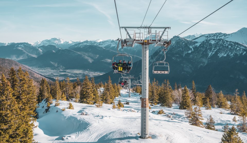 Groupe sur télésiège