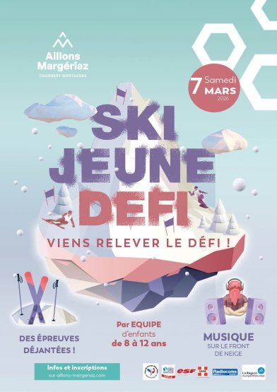 Affiche ski jeune défi 2026
